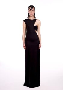 REGUSH Alaron Cut Out Dress Black Maxi 2