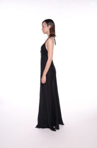 REGUSH AFRINA BLACK LINEN DRESS 3