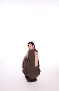 REGUSH Berna Brown Linen Shirt and Skirt 5