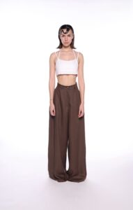 REGUSH Besa Brown Linen Pants 3