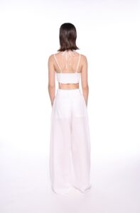 REGUSH Besa White Linen Pants 3