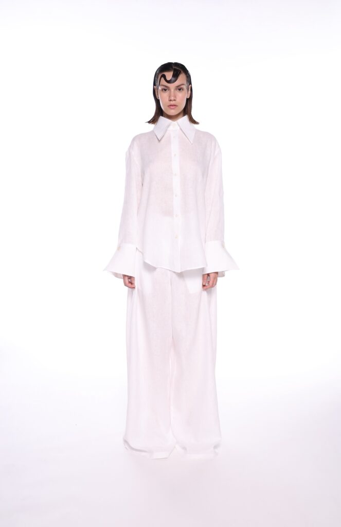 Besa White Linen Shirt