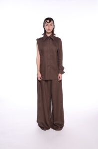 REGUSH CEM Brown Linen Shirt 2