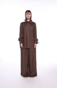 REGUSH CEM Brown Linen Shirt 3