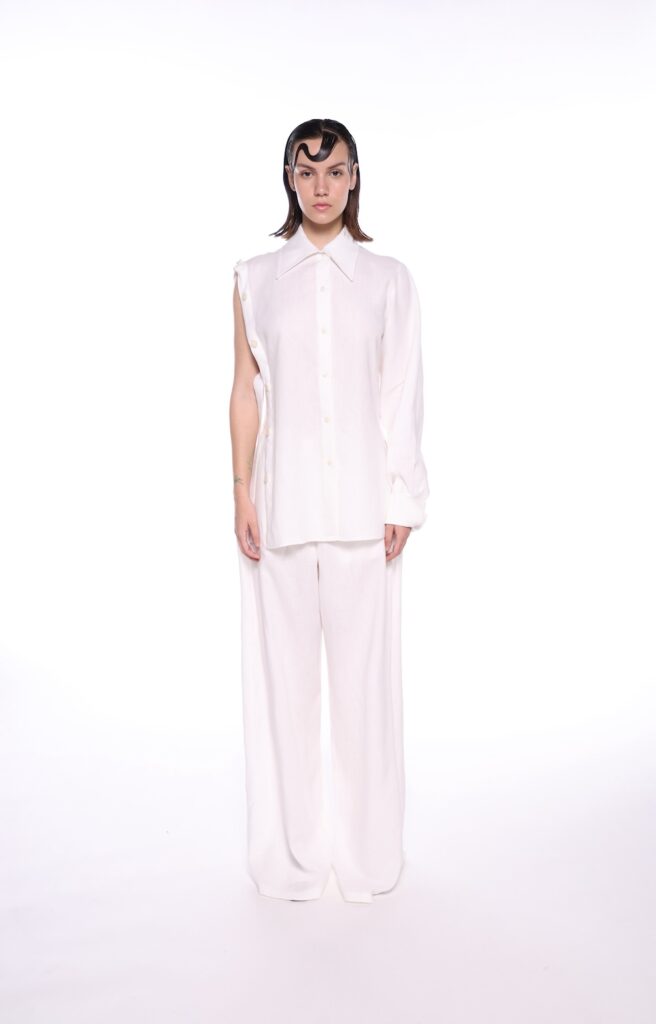 Cem White Linen Shirt