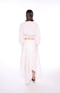 REGUSH FEIDON SKIRT SET LINEN WHITE 2