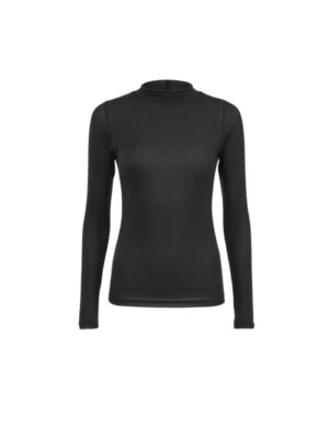 REGUSH 02 Ebus Black Turtleneck Top