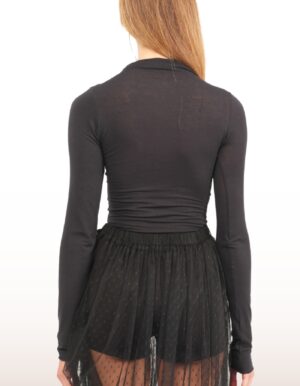 REGUSH Ebus Black Turtleneck Top 1