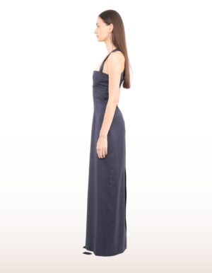 REGUSH Fatia Long Blue Dress 3