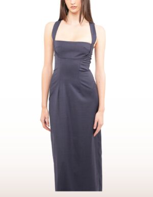 REGUSH Fatia Long Blue Dress 4