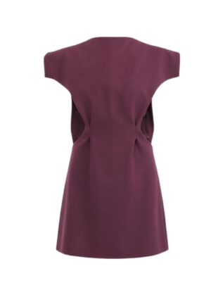 REGUSH Sarafan Mini Dress in Dark Plum