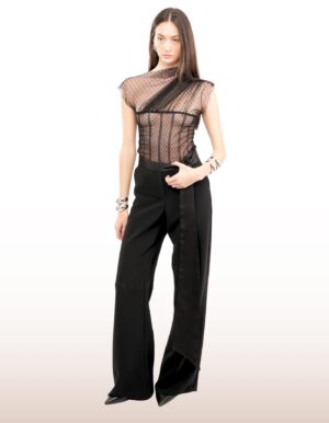 Regush BLODIN Black Pants and DANJA Black Lace Top 13