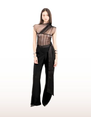 Regush BLODIN Black Pants and DANJA Black Lace Top 4