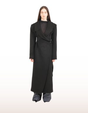 Regush DJONA Wool Coat in Black 1