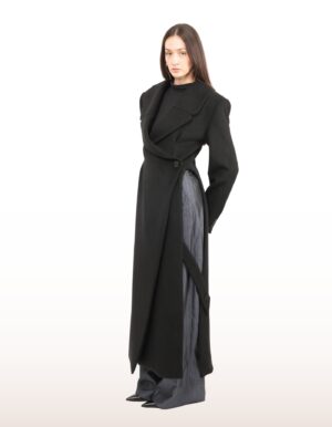 Regush DJONA Wool Coat in Black 5