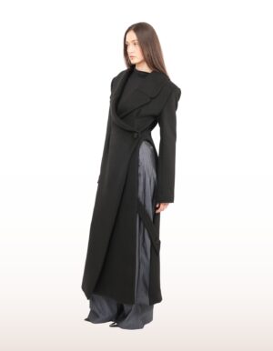 Regush DJONA Wool Coat in Black 6