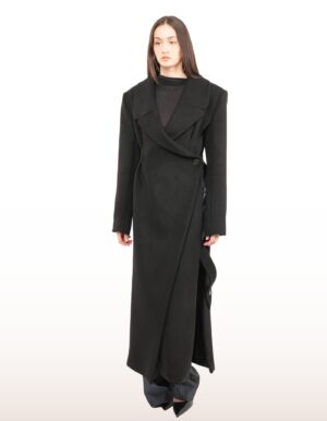 Regush DJONA Wool Coat in Black 7