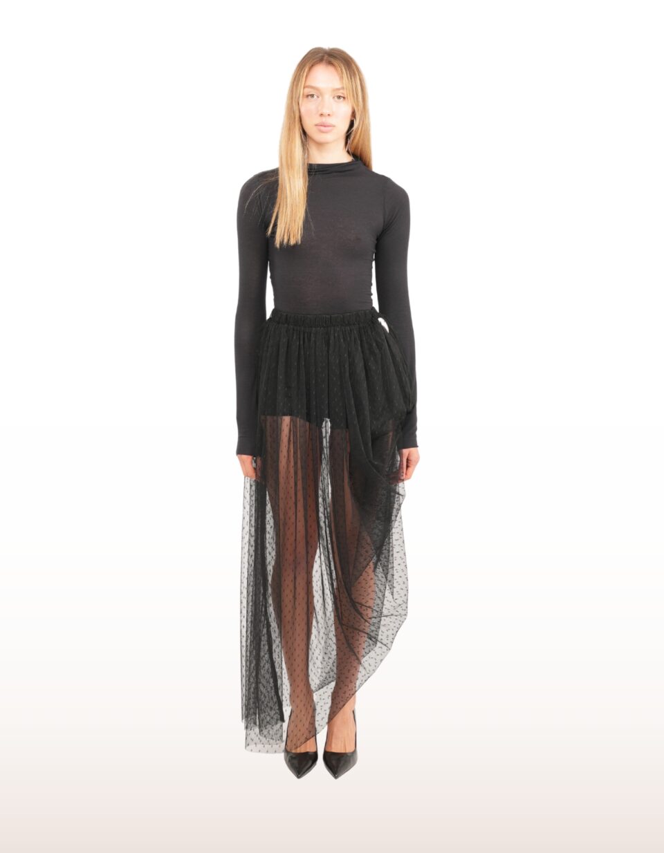 Dyrita Black Lace Skirt