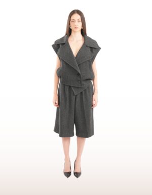 Regush Denata Grey Wool Herringbone Jacket 4