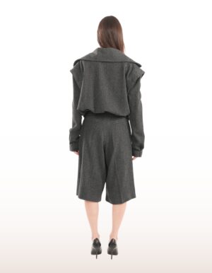 Regush Denata Grey Wool Herringbone Jacket 7