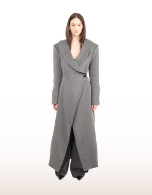 Regush Dren Grey Wool Coat 2