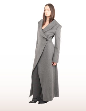 Regush Dren Grey Wool Coat 6