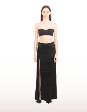 Regush ENET Crepe Satin Maxi Skirt 3