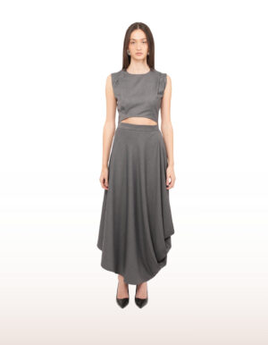Regush Feidon Grey Skirt And Did Grey Top 1