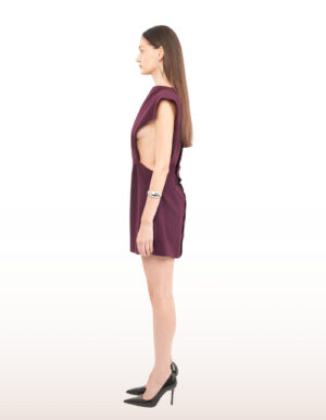 Regush SARAFAN Mini Dress in Dark Plum 2