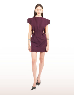 Regush SARAFAN Mini Dress in Dark Plum 4