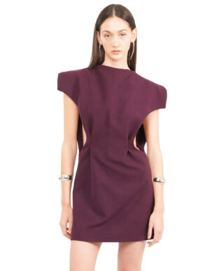 Regush SARAFAN Mini Dress in Dark Plum 6