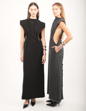 Regush Sarafan Grey Dress and Sarfan Black Dress 2