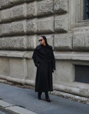 REGUSH Sara Trench Coat Black