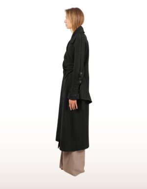 Regush Sara Trench Coat in Black 2