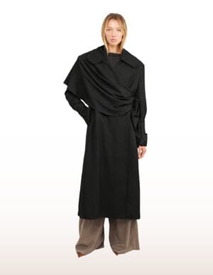 Regush Sara Trench Coat in Black 3