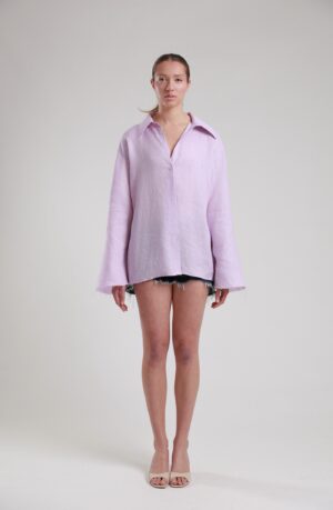 Regush BUNIN LAVANDER LINEN SHIRT 1