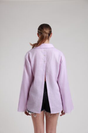 Regush BUNIN LAVANDER LINEN SHIRT 2