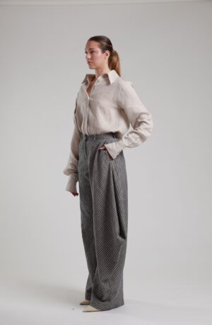Regush DITILIA PINSTRIPE LINEN PANTS 1