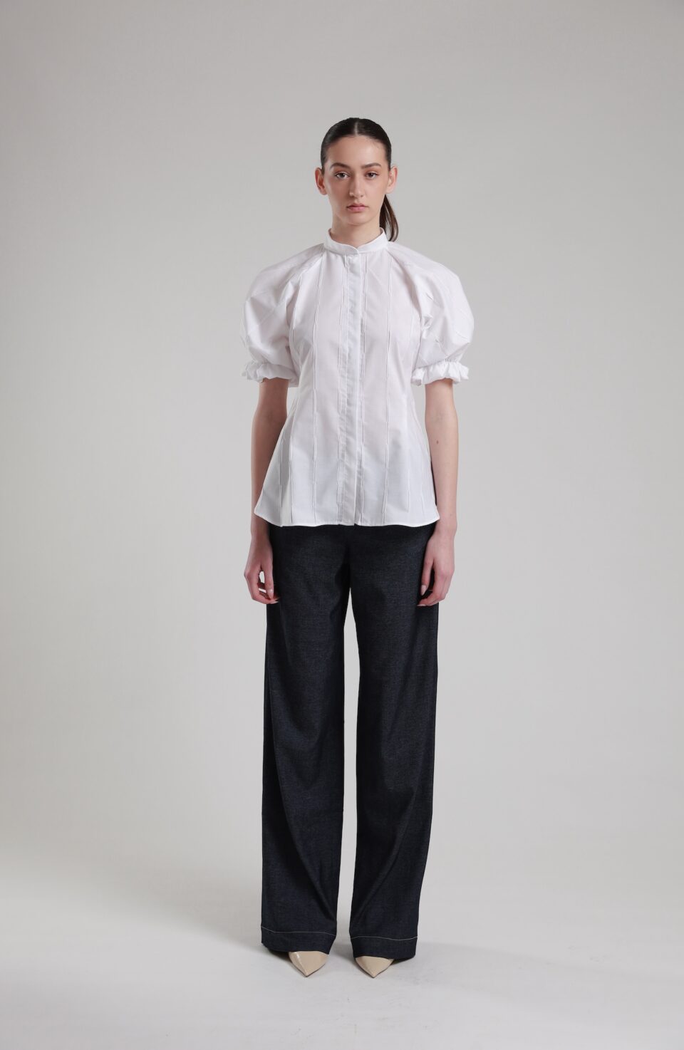 Gen White Cotton Shirt