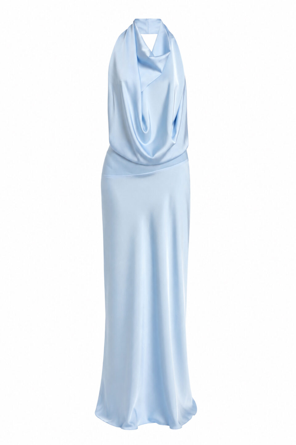 Andet Baby Blue Satin Dress